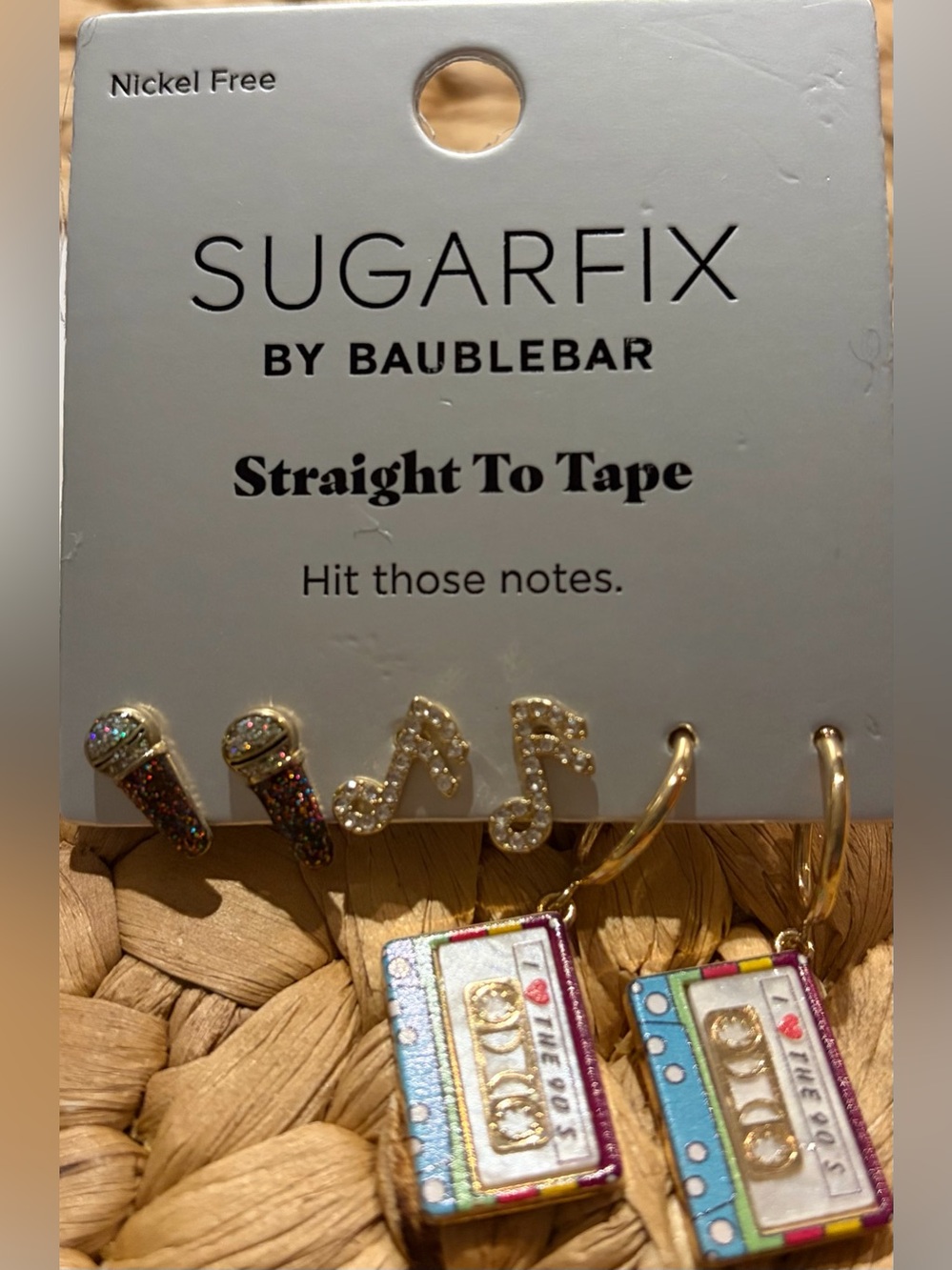 SugarFix by BaubleBar Music Earrings Set of 3